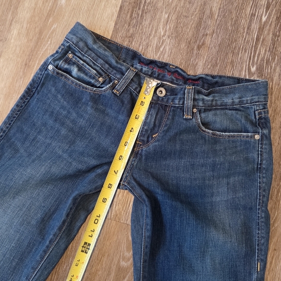 Levi's Ultra Low Rise 522 Bootcut Flare Denim Blue Jeans VTG Wide Leg Y2K HTF - Picture 10 of 16